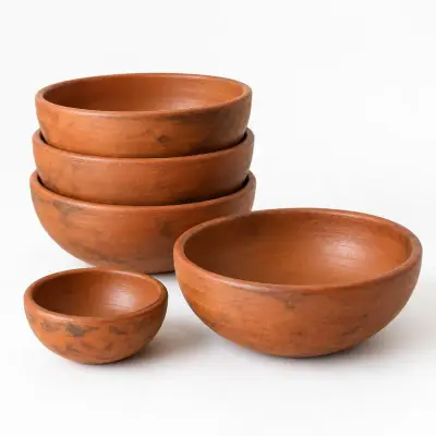 Terracotta Serving Bowl Set